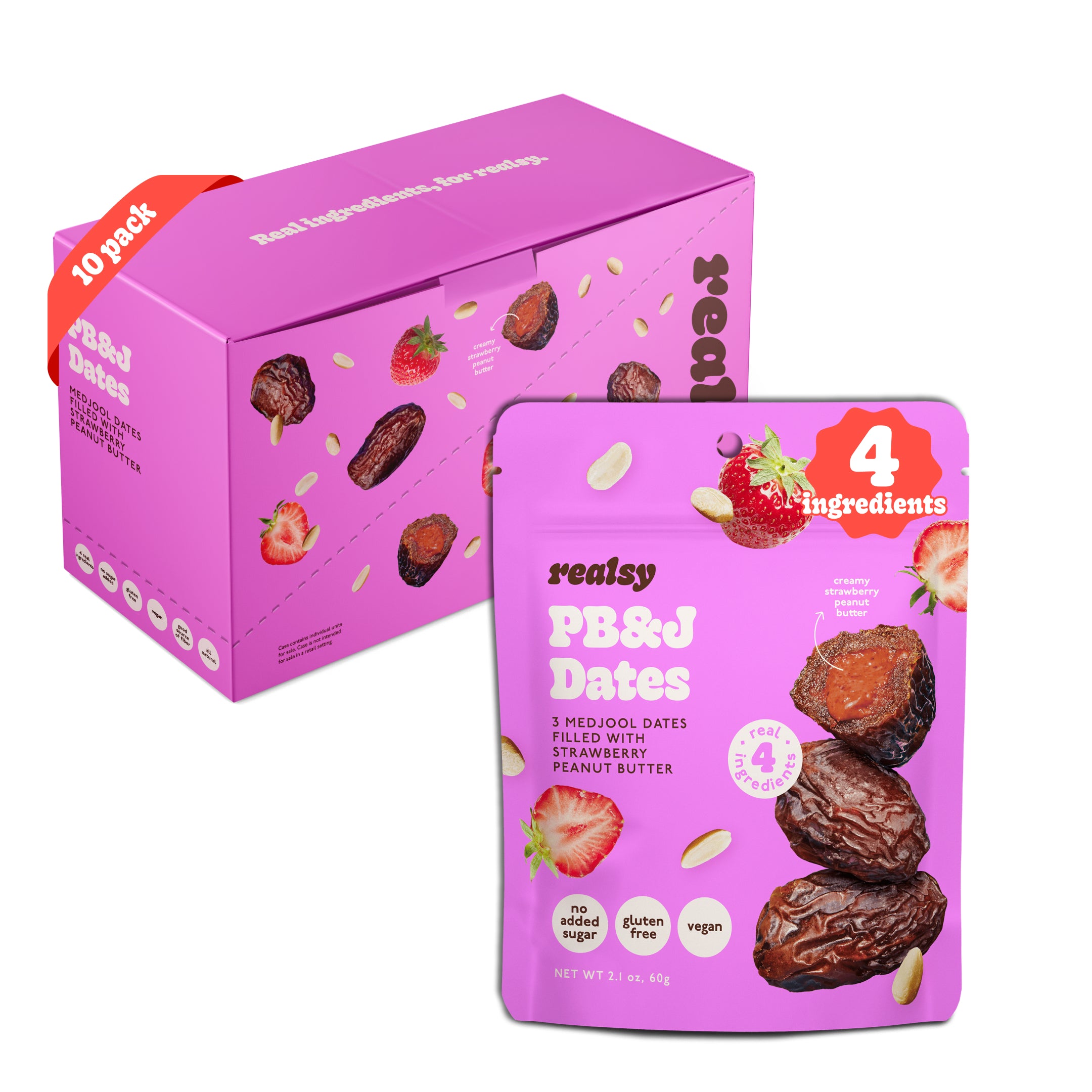 PB&J-Filled Dates | Snack Packs