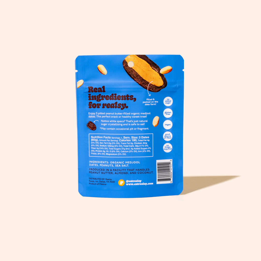 Peanut Butter Dates | Snack Packs