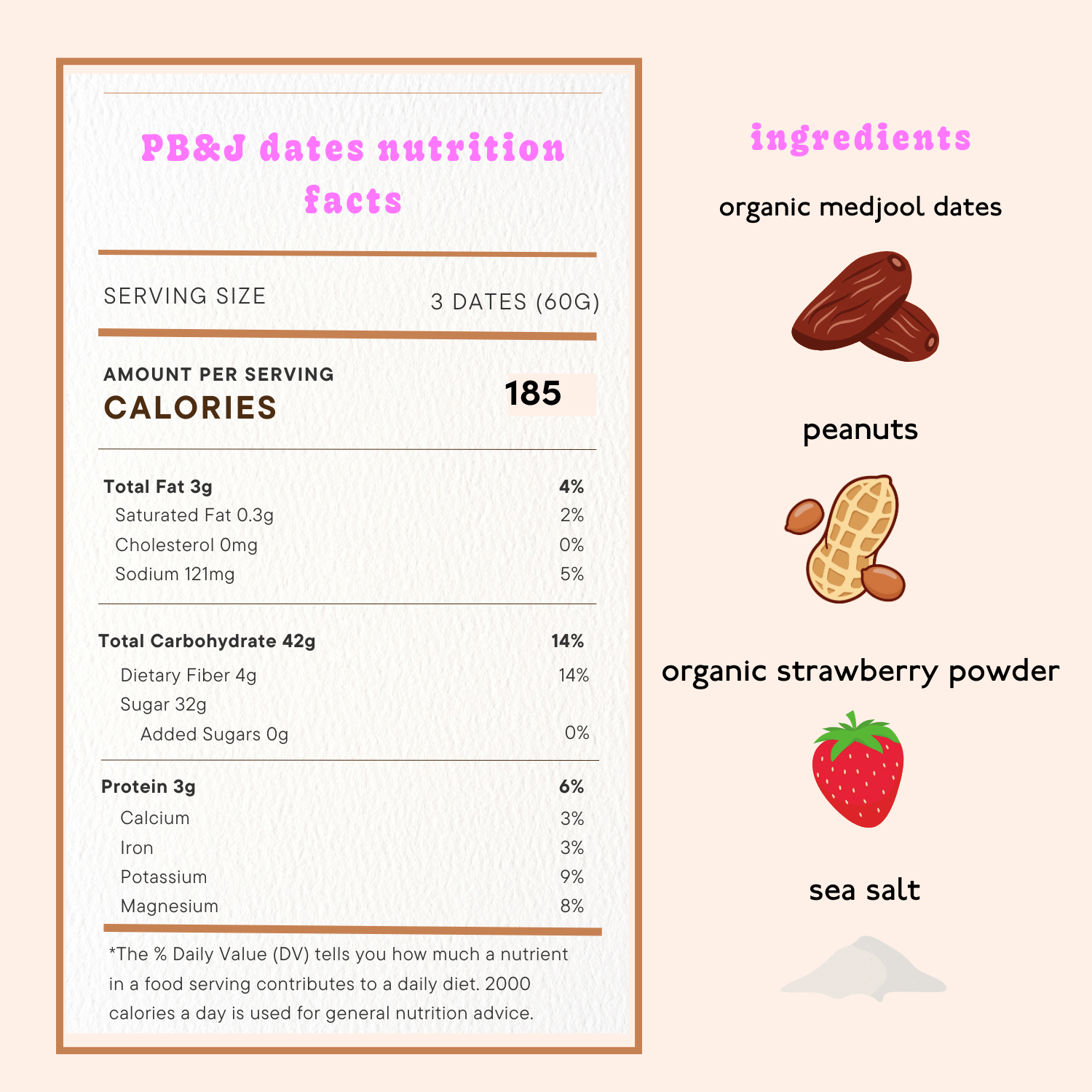 PB&J Dates | Snack Packs