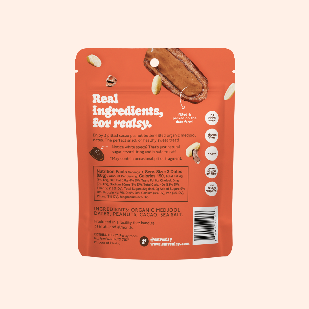 Chocolate Peanut Butter Dates | Snack Packs