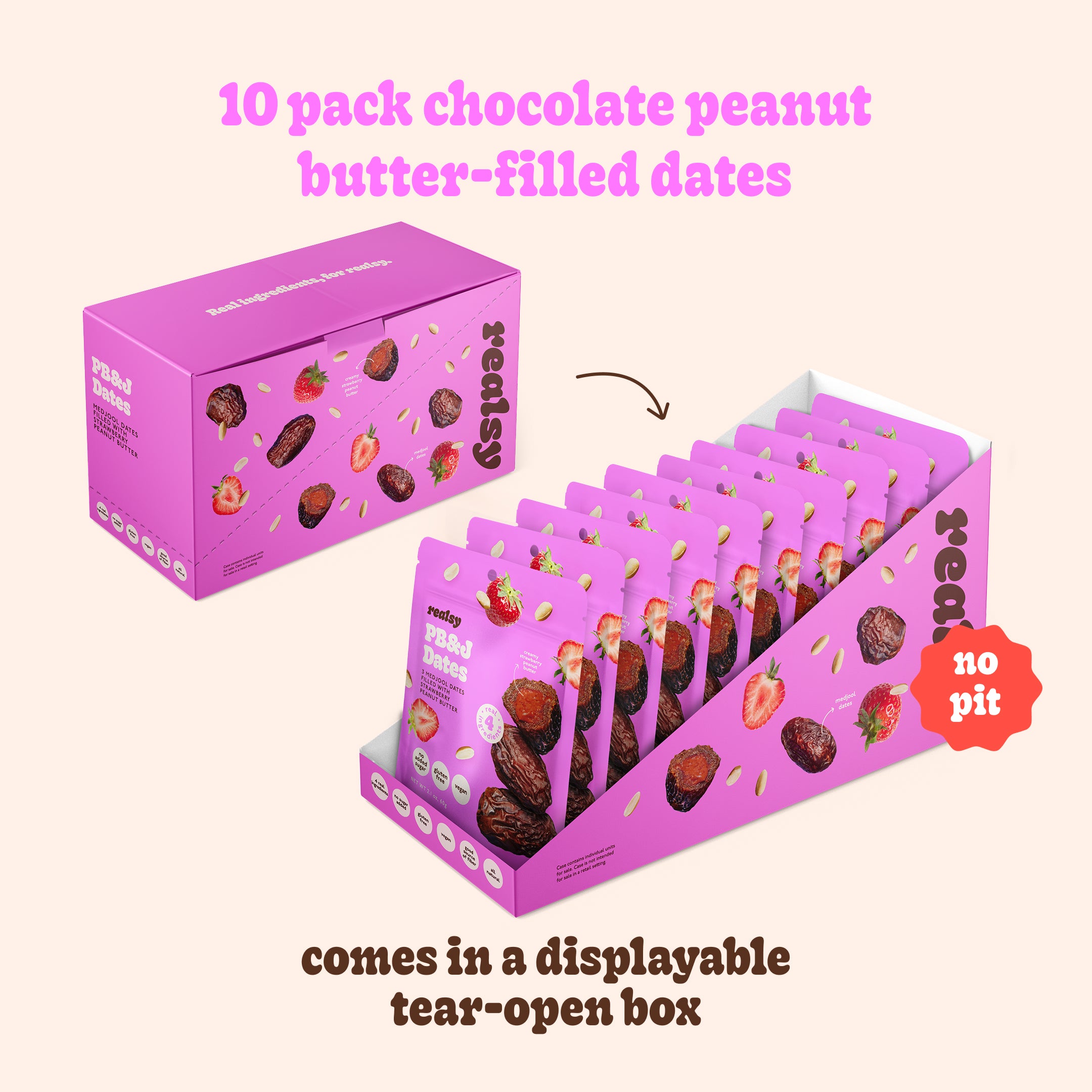 PB&J-Filled Dates | Snack Packs