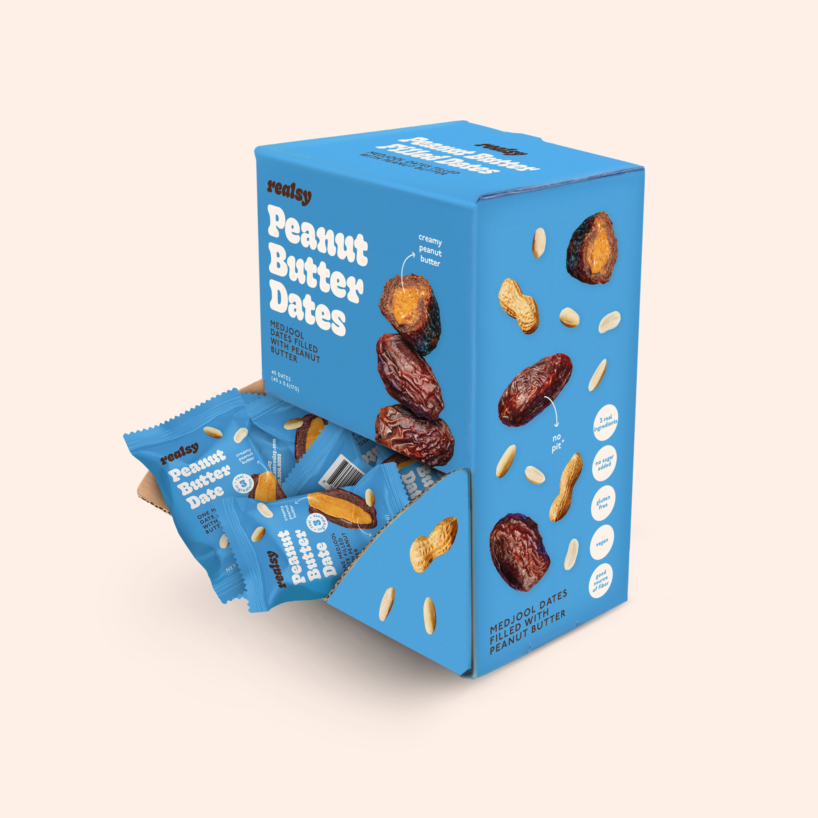 Peanut Butter Dates | Individually Wrapped (40 count)