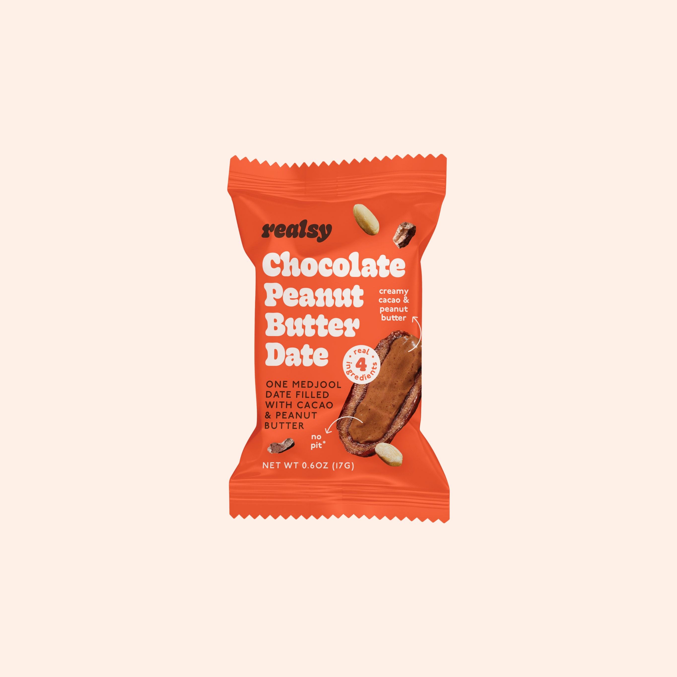 Chocolate Peanut Butter Dates | Individually Wrapped (40 count)