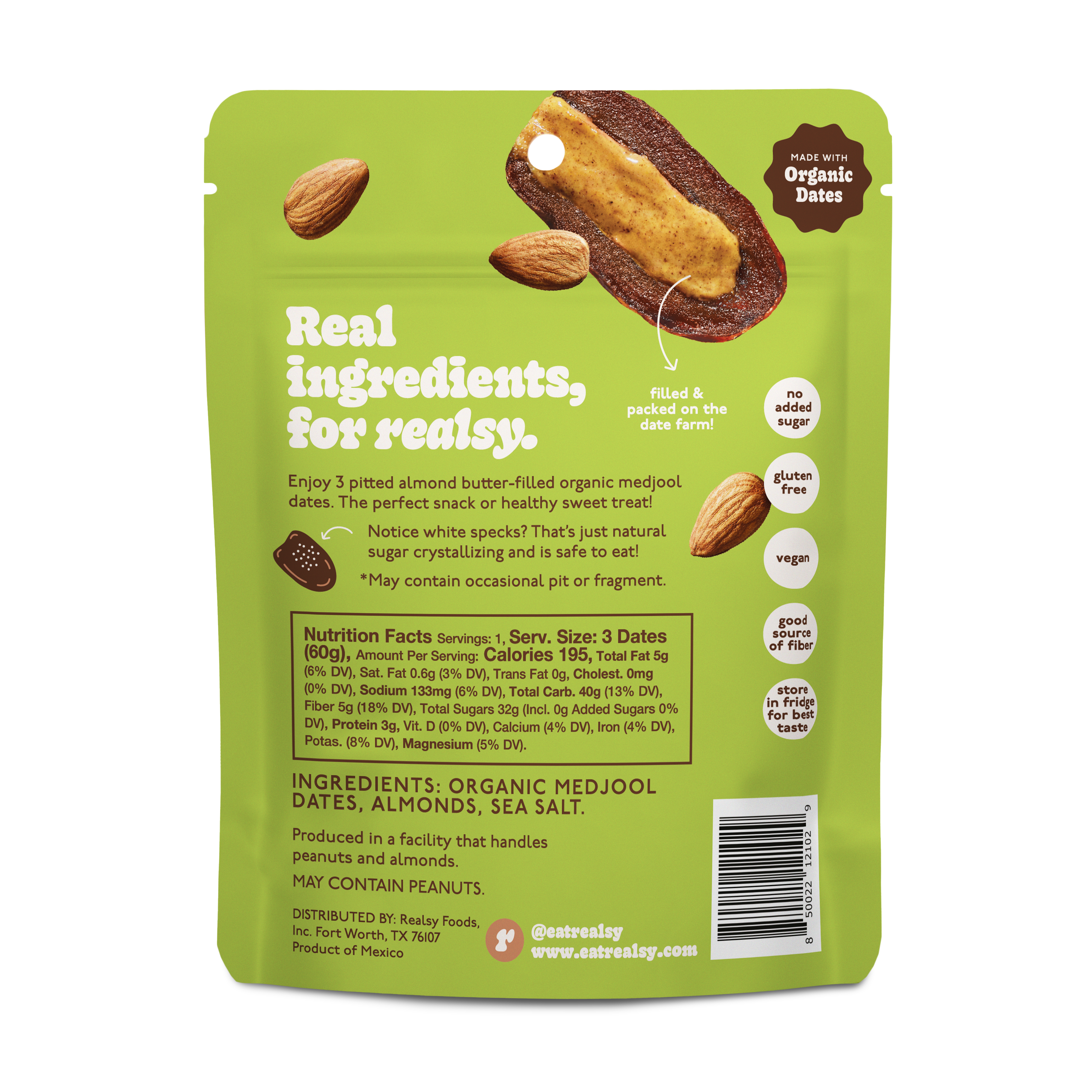 Almond Butter-Filled Dates | Snack Packs