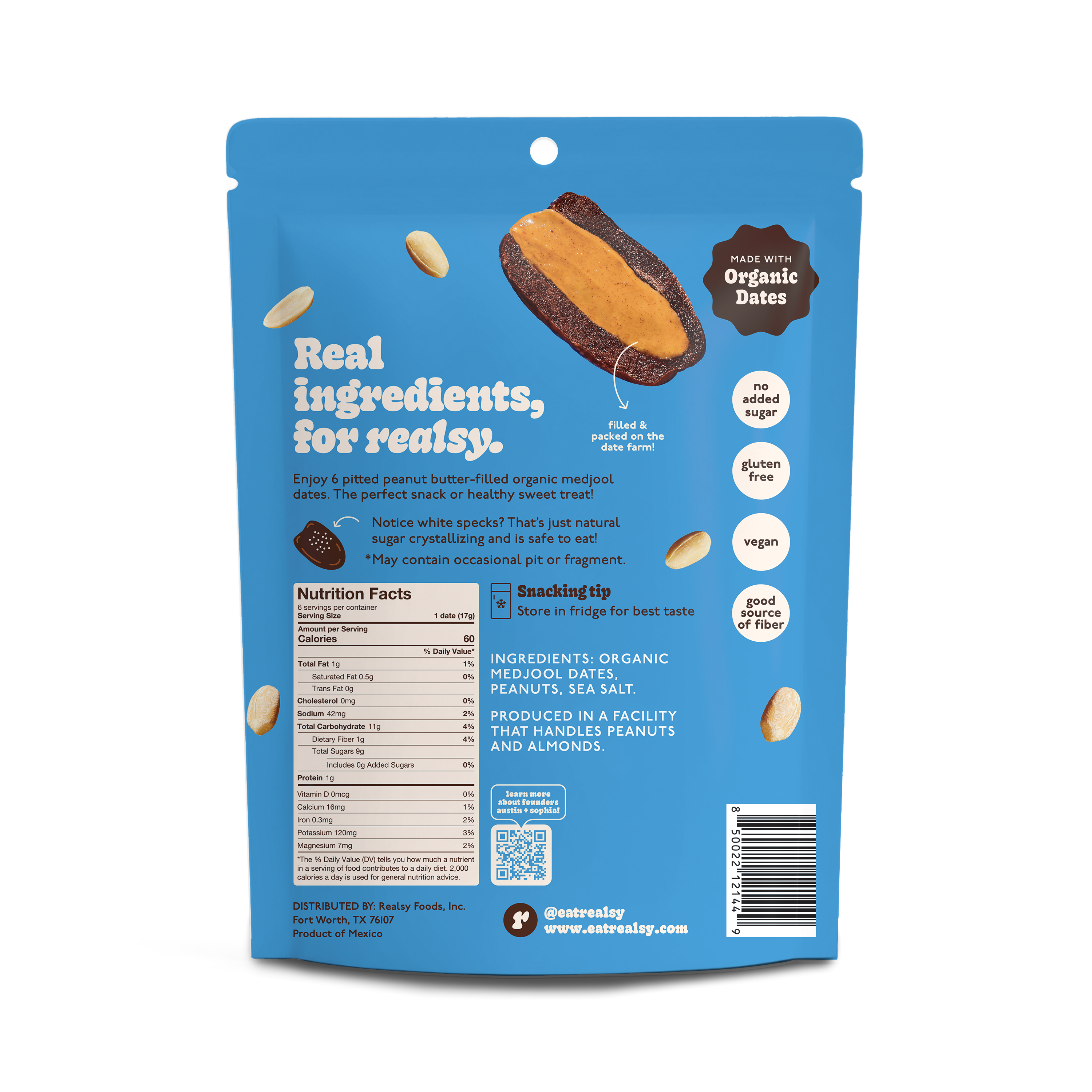Peanut Butter-Filled Dates | Snack Packs