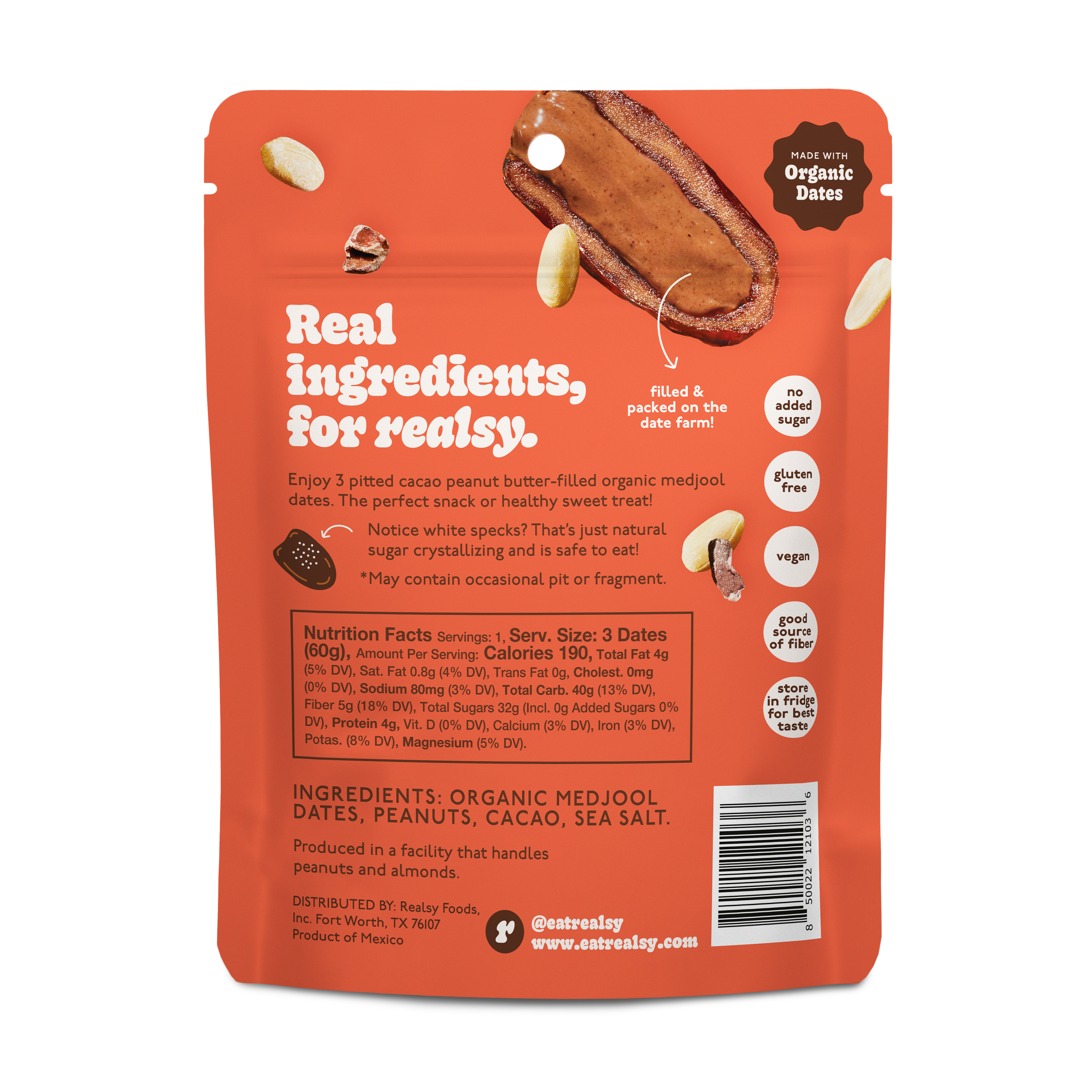 Chocolate Peanut Butter-Filled Dates | Snack Packs