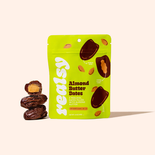 Image of small package of almond butter dates